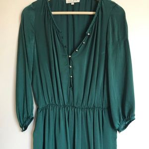Green /Emerald Silk Sandro Dress